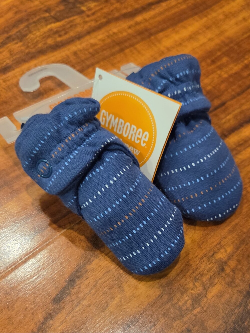 Gymboree NWT 0-3 Month Blue Hooded Sweatshirt, Pants, Striped Bodysuit & Booties - Picture 14 of 15